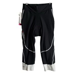 Louis Garneau Women's Medium Journey Cycling Knickers Black Padded 1050308 New